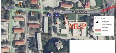 Privremena regulacija prometa - Dr. V. Mačeka